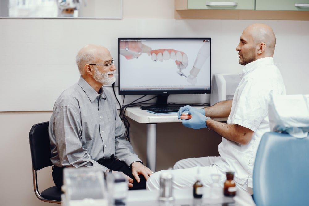 Image illustrating zygomatic implants in Albania